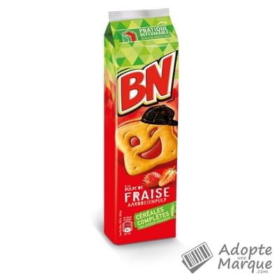 BN Biscuits fourrés - Goût Fraise Le paquet de 295G