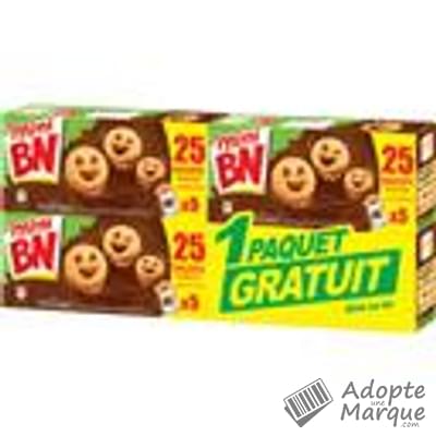 BN Mini BN - Biscuits fourrés - Goût Chocolat Les 4 paquets de 175G