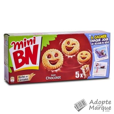 BN Mini BN - Biscuits fourrés - Goût Chocolat Le paquet de 210G