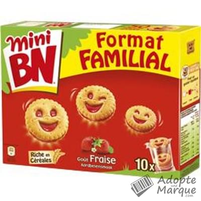 BN Mini BN - Biscuits fourrés - Goût Fraise Le paquet de 350G