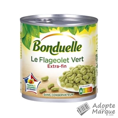 Bonduelle Flageolets Verts Extra-Fins La conserve de 400G (265G égoutté)