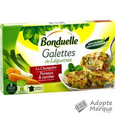 Bonduelle Galettes de Légumes La Champêtre Les 8 galettes - 300G