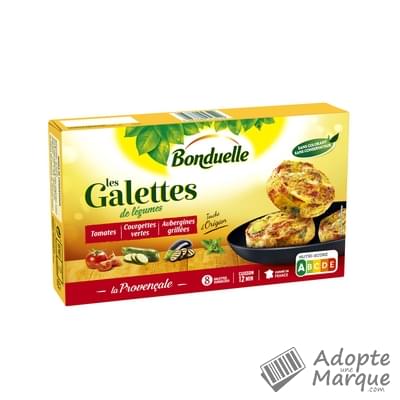 Bonduelle Galettes de Légumes La Provençale Les 8 galettes - 300G