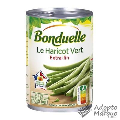 Bonduelle Haricots Verts Extra-Fins & Rangés La conserve de 400G (220G égoutté)