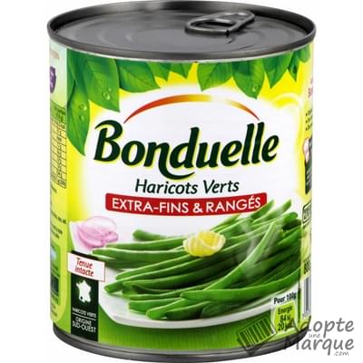 Bonduelle Haricots Verts Extra-Fins & Rangés La conserve de 800G (440G égoutté)