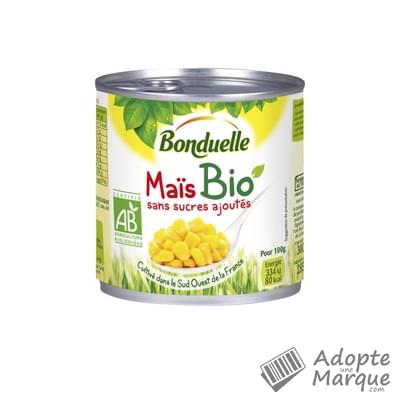 Bonduelle Maïs BIO sans sucres ajoutés La conserve de 300G (285G égoutté)