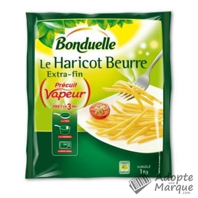 Bonduelle Précuit Vapeur - Le Haricot-Beurre Le sachet de 1KG