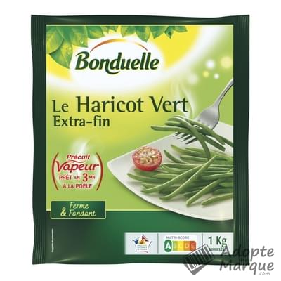 Bonduelle Précuit Vapeur - Le Haricot Vert Le sachet de 1KG