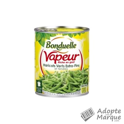 Bonduelle Vapeur - Haricots Verts Extra-Fins La conserve de 590G (440G égoutté)