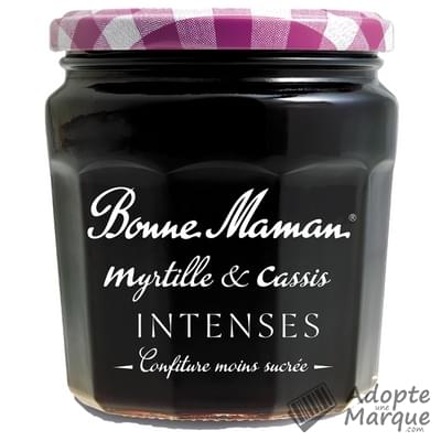 Bonne Maman Confiture intense Myrtille & Cassis Le bocal de 335G