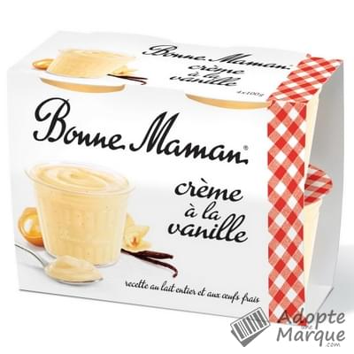 Bonne Maman Crème dessert à la Vanille Les 4 pots de 100G