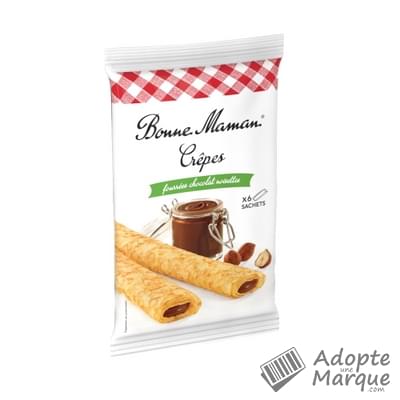 Bonne Maman Crêpes fourrées au Chocolat & Noisettes Le paquet de 6 crêpes - 192G