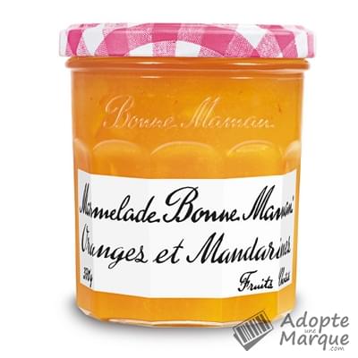 Bonne Maman Marmelade d'Oranges & Mandarines Le bocal de 370G