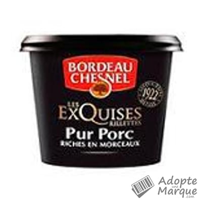 Bordeau Chesnel Les Exquises - Rillettes Pur Porc Le pot de 200G