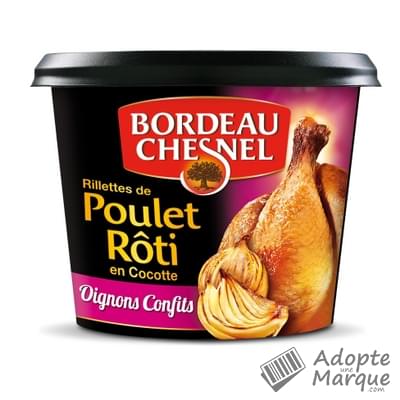 Bordeau Chesnel Rillettes de Poulet Rôti en cocotte aux Oignons Confits Le pot de 200G