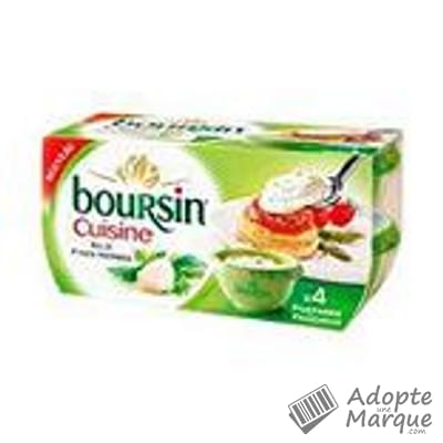Boursin Cuisine - Ail & Fines Herbes Les 4 pots de 40G