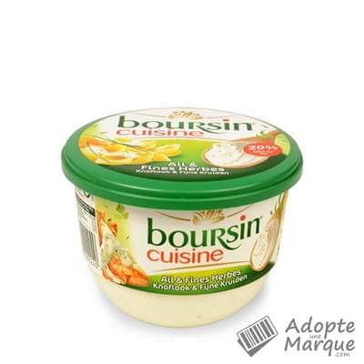 Boursin Cuisine - Ail & Fines Herbes Le pot de 245G
