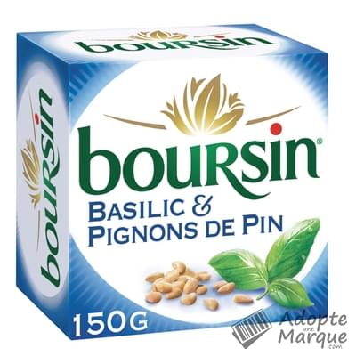 Boursin Fromage - Basilic & Pignons de Pin La boîte de 150G