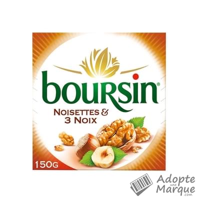 Boursin Fromage - Noisette & 3 Noix La boîte de 150G