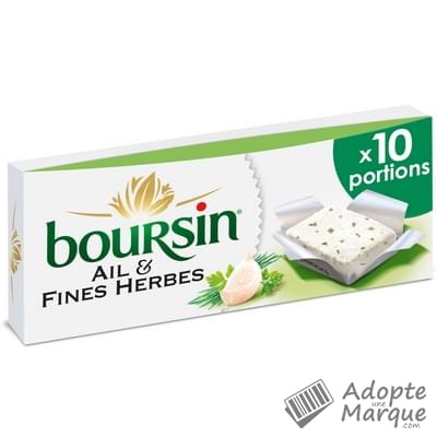 Boursin Portions - Ail & Fines Herbes Les 10 portions de 16G - 160G