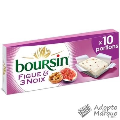 Boursin Portions - Figue & 3 Noix Les 10 portions de 16G - 160G