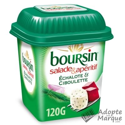 Boursin Salade & Apéritif - Echalote & Ciboulette Le pot de 120G