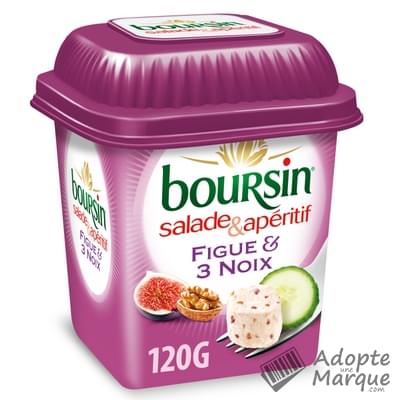 Boursin Salade & Apéritif - Figue & 3 Noix Le pot de 120G