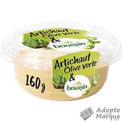 Boursin Tartinables Créatifs - Artichaut & Olive verte La barquette de 160G