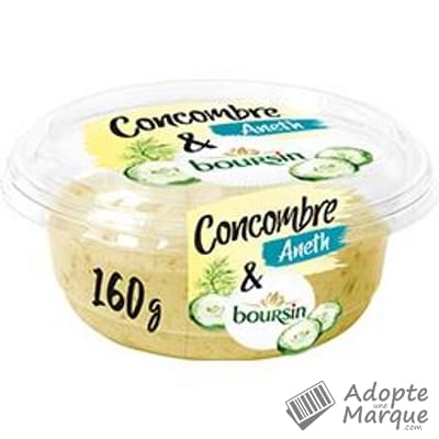 Boursin Tartinables Créatifs - Concombre & Aneth La barquette de 160G