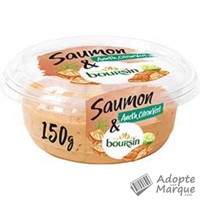 Boursin Tartinables Créatifs - Saumon, Aneth & Citron vert La barquette de 150G