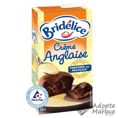 Bridélice Crème anglaise Onctueuse & Nappante La brique de 50CL