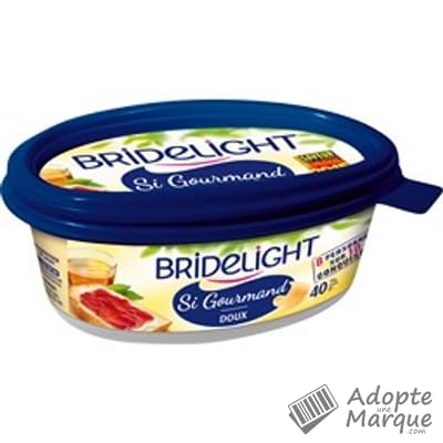 Bridelight Beurre Léger Si Gourmand Doux 40%MG Le beurrier de 250G