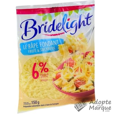 Bridelight Fromage Râpé Fruité & Fondant 6%MG Le sachet de 150G