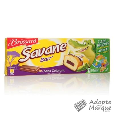 Brossard Savane Pocket Barr' au Chocolat Le paquet de 189G