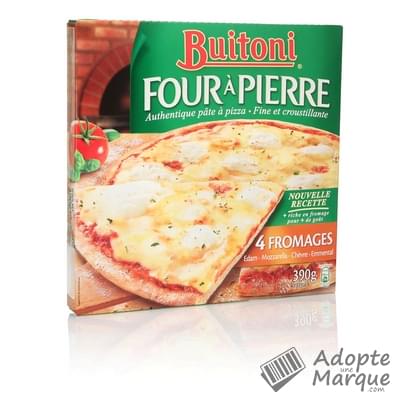 Buitoni Four à Pierre - Pizza 4 Fromages La pizza de 390G