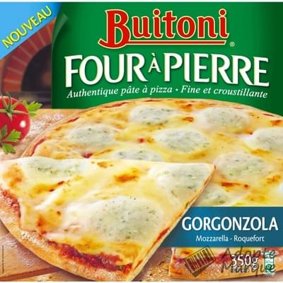 Buitoni Four à Pierre - Pizza Gorgonzola, Mozzarella & Roquefort La pizza de 390G