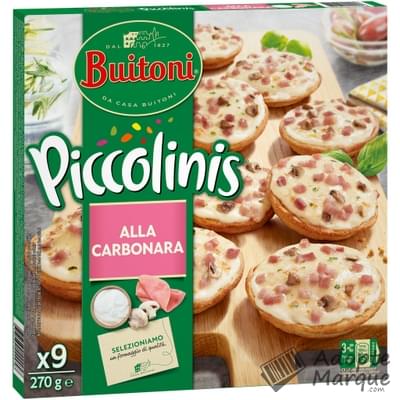 Buitoni Piccolinis - Mini-Pizzas Carbonara La boîte de 270G (9 Mini-Pizzas)