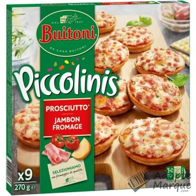 Buitoni Piccolinis - Mini-Pizzas Jambon Fromage La boîte de 270G (9 Mini-Pizzas)