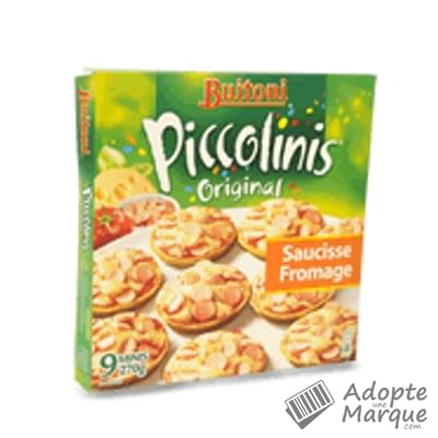 Buitoni Piccolinis - Mini-Pizzas Saucisse Fromage La boîte de 270G (9 Mini-Pizzas)