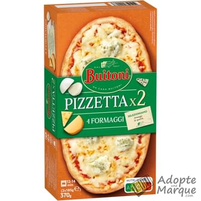Buitoni Pizetta 4 Formaggi Les 2 pizzas de 185G - 370G