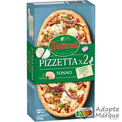 Buitoni Pizetta Tonno Les 2 pizzas de 185G - 370G