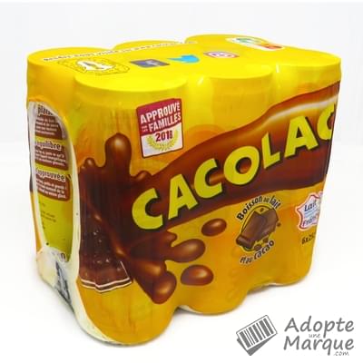 CACOLAC Boisson Lactée au Cacao Les 6 canettes de 25CL