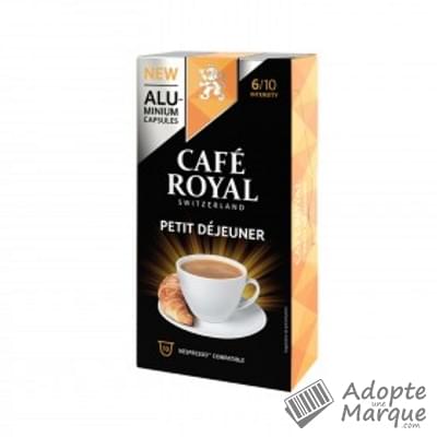 Café Royal Café en dosettes - Petit Déjeuner (Compatible avec Nespresso) La boîte de 10 capsules - 52G