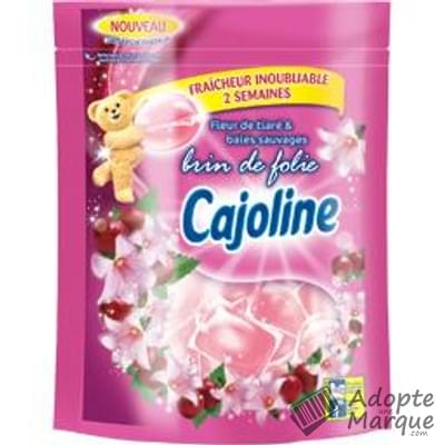 Cajoline Adoucissant concentré en capsules - Fleur de Tiaré & Baies  sauvages Le sachet de 16 capsules