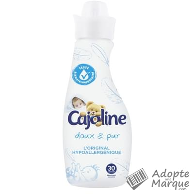 Cajoline Adoucisssant concentré hypoallergénique - Doux & Pur  Le flacon de 750ML (30 lavages)