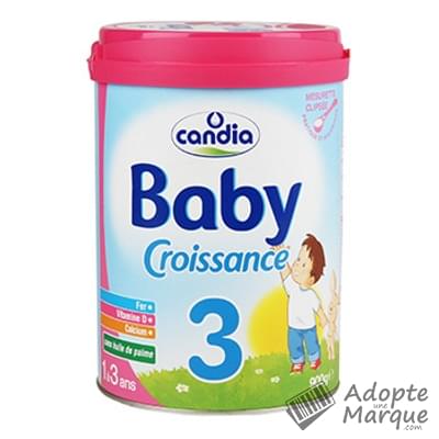 Candia Baby Croissance Lait En Poudre 3eme Age De 12 A 36 Mois La Boite De 900g Adopteunemarque Com