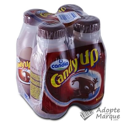 Candia Candy'Up - Boisson lactée goût Chocolat Les 4 bouteilles de 50CL