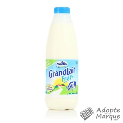 Candia GrandLait - Lait frais de Montagne demi-écrémé La bouteille de 1L