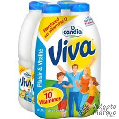 Candia Viva - Lait demi-écrémé vitaminé "Les 4 bouteilles de 1,5L"