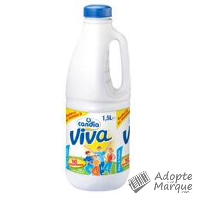 Candia Viva - Lait demi-écrémé vitaminé "La bouteille de 1,5L"